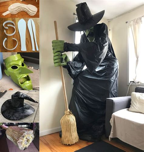 Mysterious witch halloween decoration
